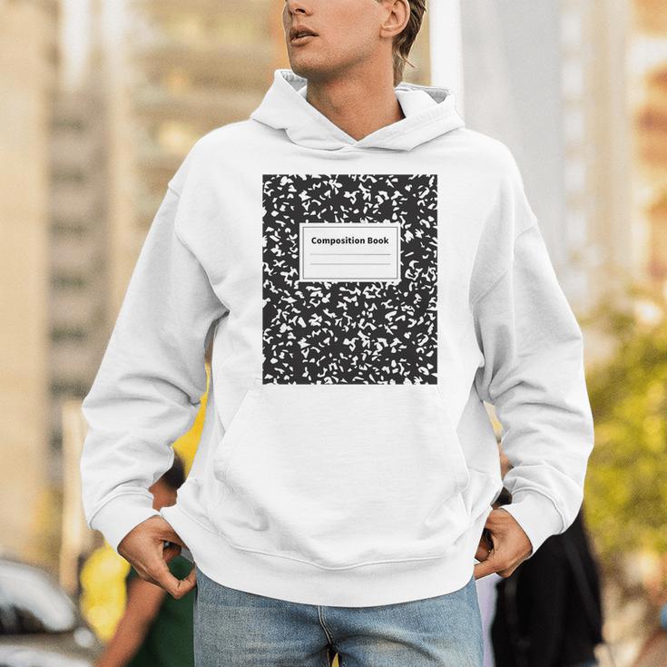 Composition Book Notebook School Class Premium Tri-Blend T-Shirt Unisex Hoodie