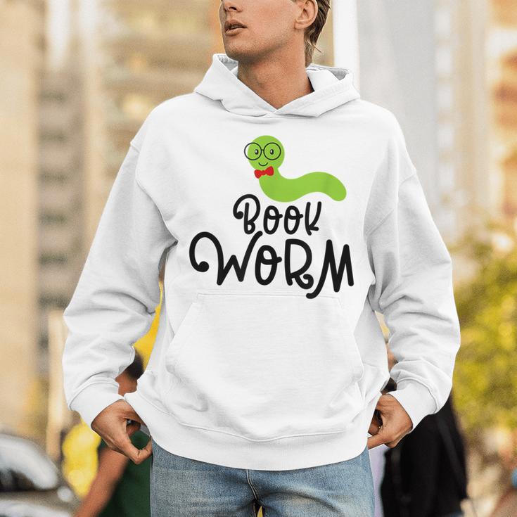Cute Book Worm Reading Lovers Unisex Hoodie
