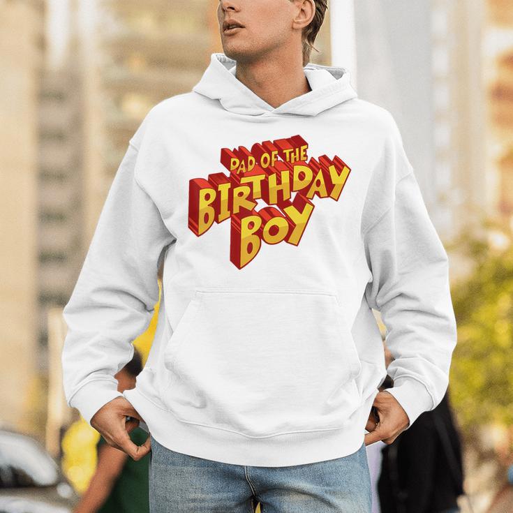 Dad Of The Birthday Boy Fun Comic Book Graphic Unisex Hoodie