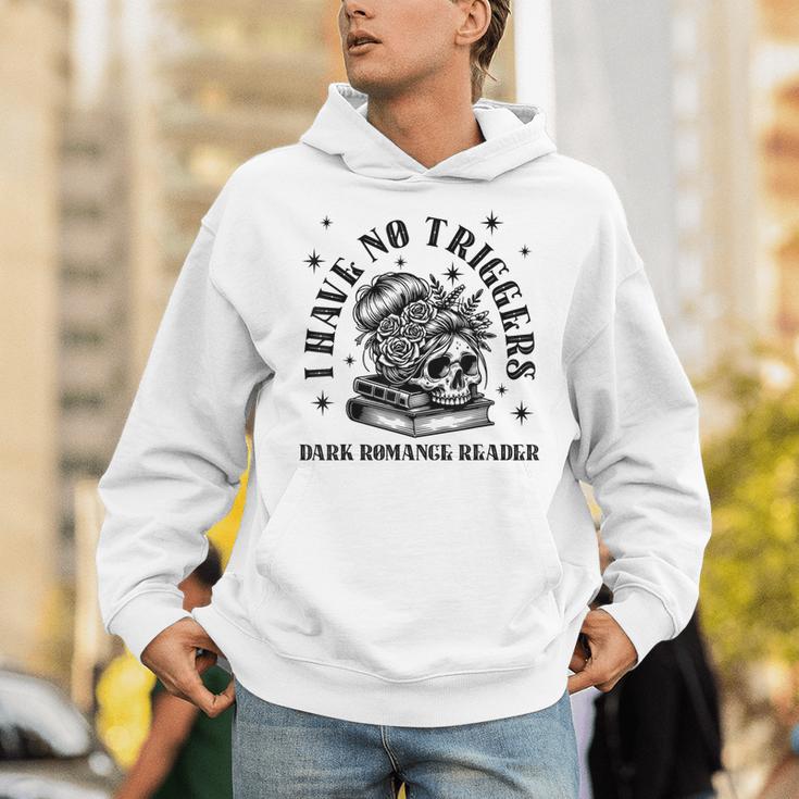 Dark Romance Merch Spicy Book Lover No Triggers Warning Unisex Hoodie