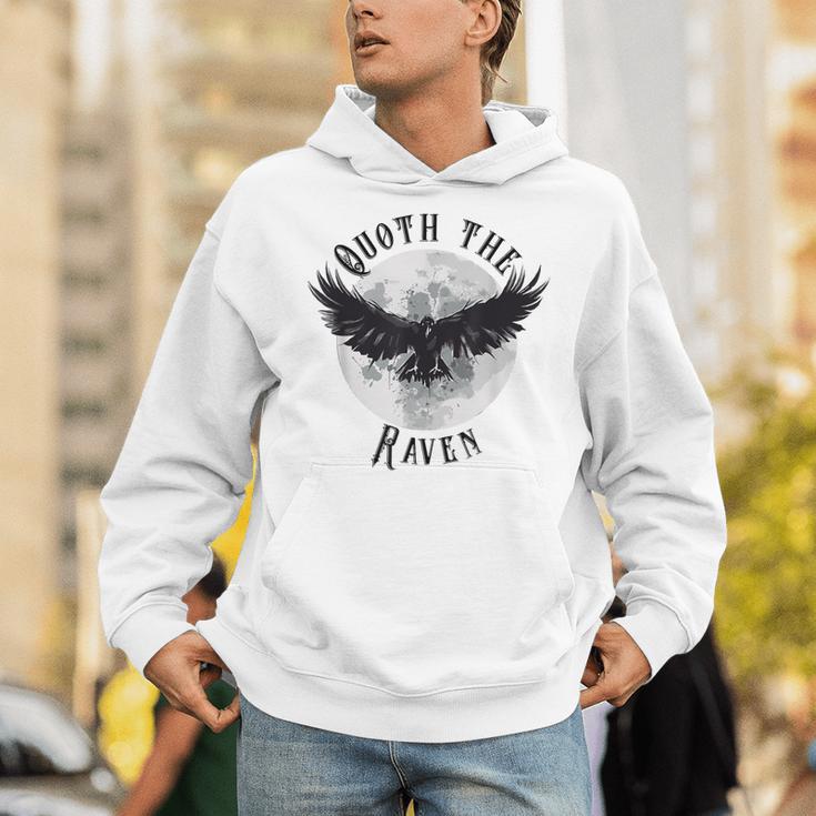 Edgar Allan Poe Nevermore The Raven Quote Literary Book Unisex Hoodie Edgar Allan Poe Nevermore The Raven Quote Literary Book Unisex Hoodie