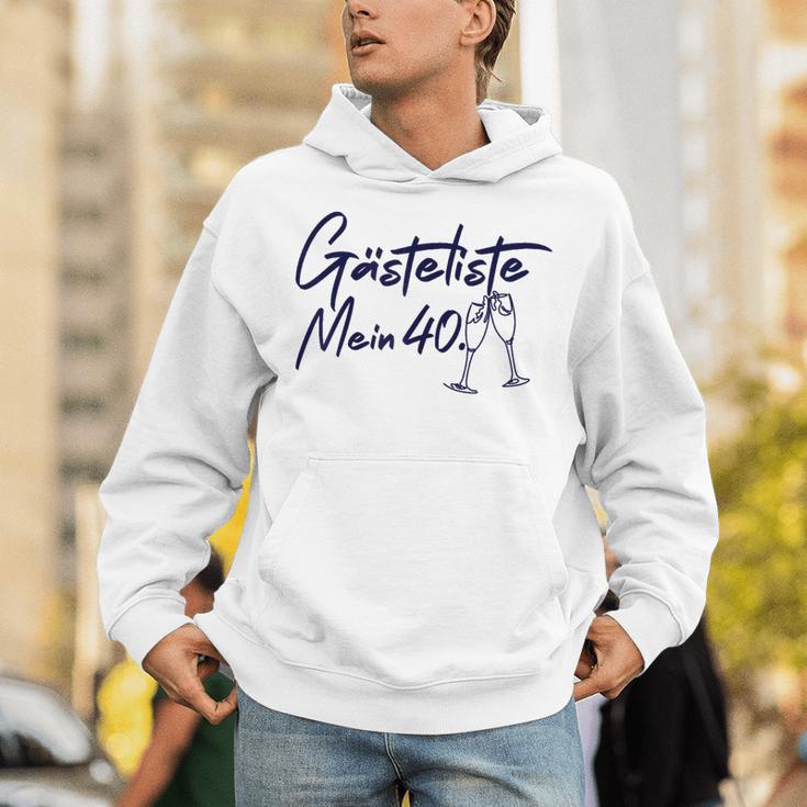Guest Book 40th Birthday Guest List 40th Birthday Decoration Unisex Hoodie Guest Book 40th Birthday Guest List 40th Birthday Decoration Unisex Hoodie