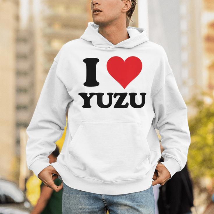 I Heart ゆず ファーストネーム I Love パーソナライズ パーカー