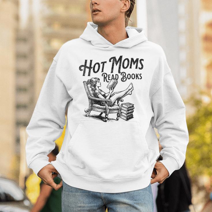 Hot Moms Read Books For Moms Book Lover Unisex Hoodie