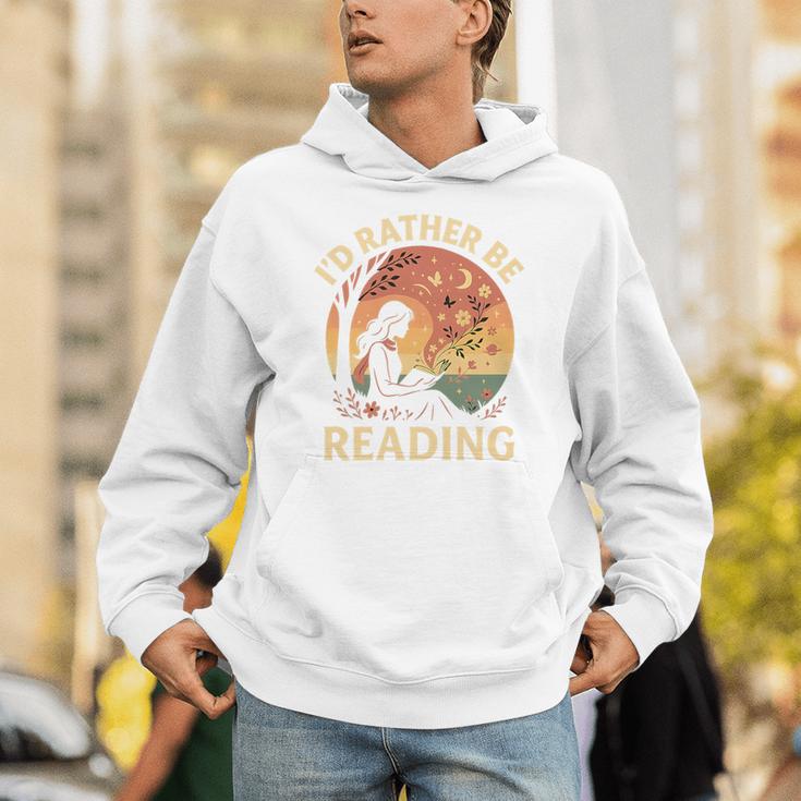 I'd Rather Be Reading Book Lover Vintage Sunset Apparel Premium Tri-Blend Unisex Hoodie I'd Rather Be Reading Book Lover Vintage Sunset Apparel Premium Tri-Blend Unisex Hoodie
