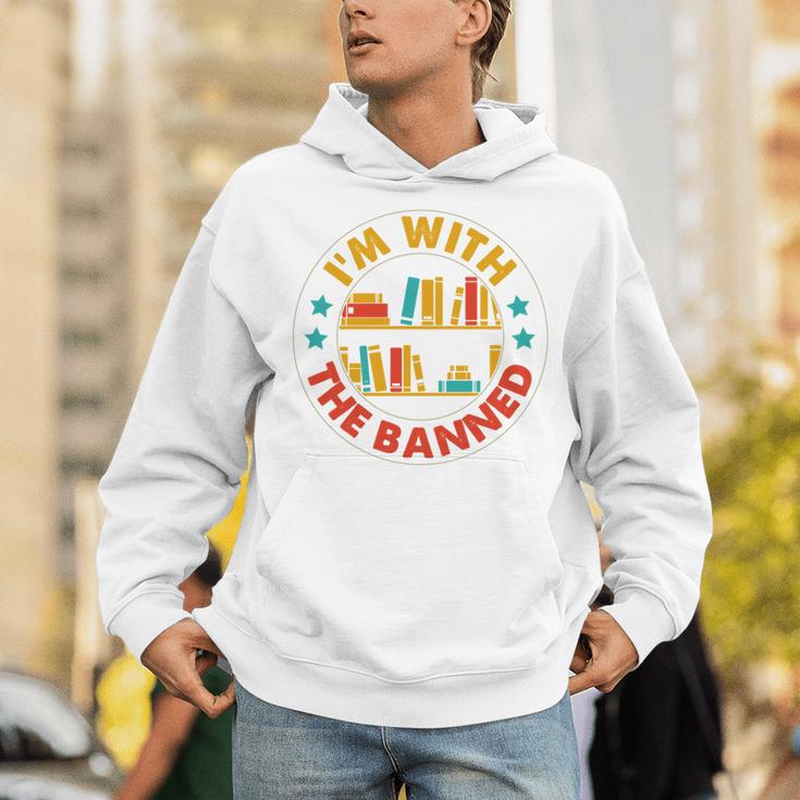 I'm With The Banned Books I Survived Reading Banned Books Unisex Hoodie