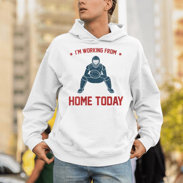 I'm Working From Home Today Baseball Lover Men Women Unisex Hoodie