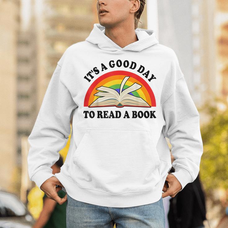 Its Good Day To Read A Book Kids Girl Women Teacher Reading Unisex Hoodie