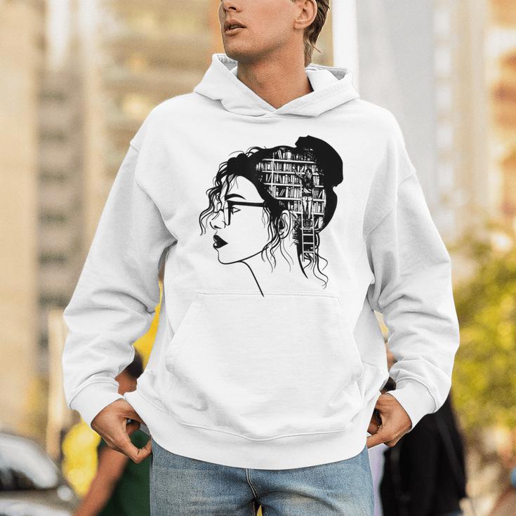 Just A Girl Who Loves Books Lady Library Women Unisex Hoodie