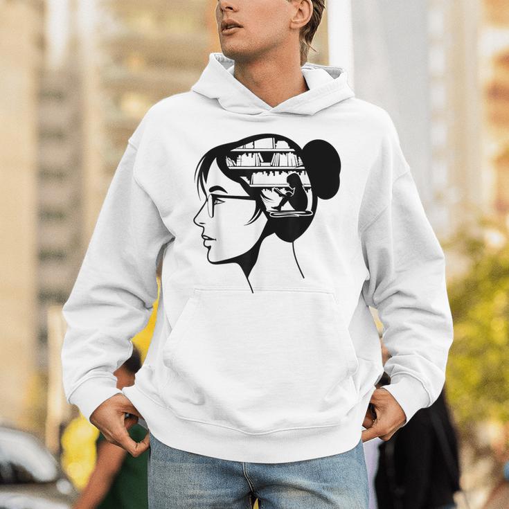 Just a Girl Who Loves Books Reading Silhouette Graphic Unisex Hoodie Just a Girl Who Loves Books Reading Silhouette Graphic Unisex Hoodie