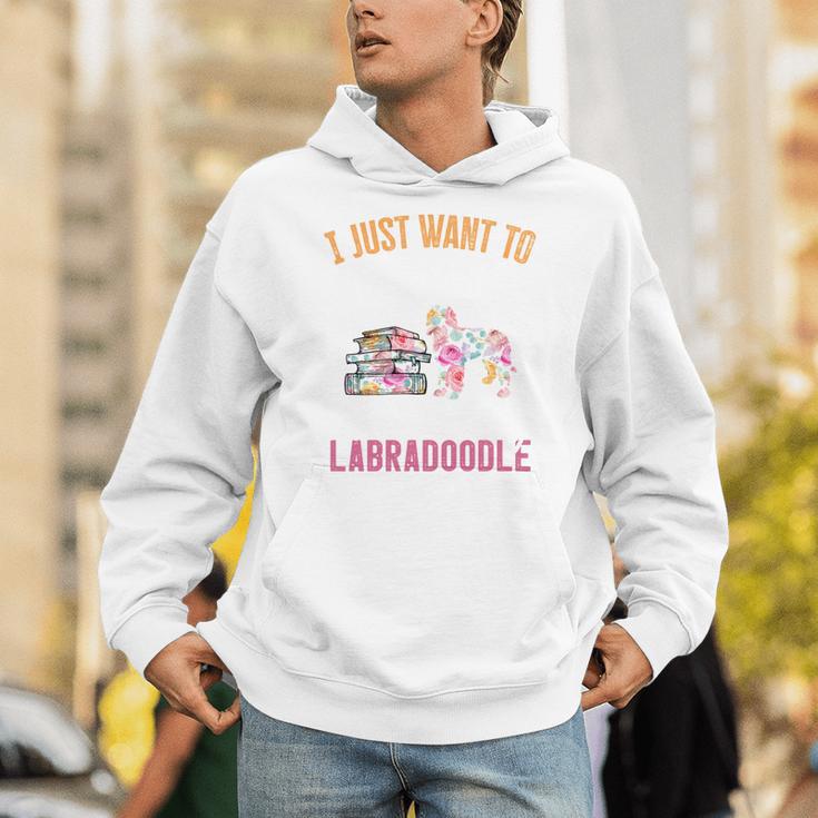 I Just Want To Read Books And Pet My Labradoodle Unisex Hoodie I Just Want To Read Books And Pet My Labradoodle Unisex Hoodie