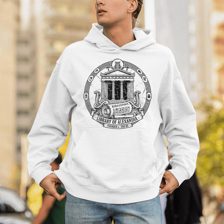 Library Of Alexandria Ancient Book Lover Librarian Books Unisex Hoodie Library Of Alexandria Ancient Book Lover Librarian Books Unisex Hoodie