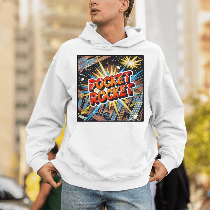 Pocket Rocket Comic Book Style Premium Tri-Blend Unisex Hoodie