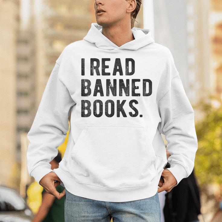 I Read Banned Books Librarians Banned Books Bookworm Reader Unisex Hoodie