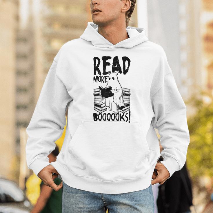 Read More Books Ghost Halloween Reading Teacher Literacy Unisex Hoodie