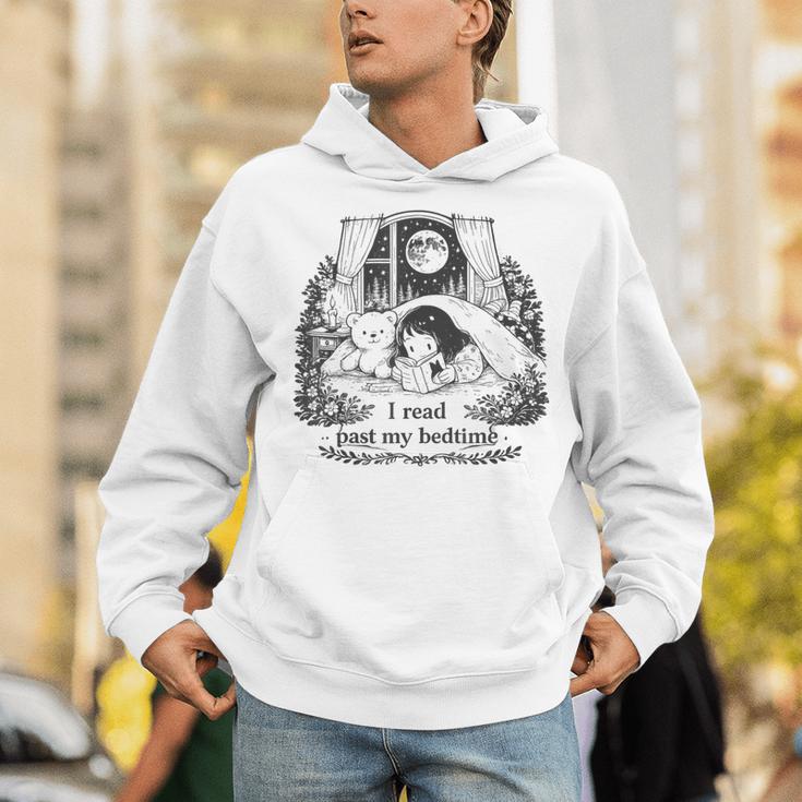 I Read Past My Bedtime Book Lover Bookworm Girl Women Unisex Hoodie