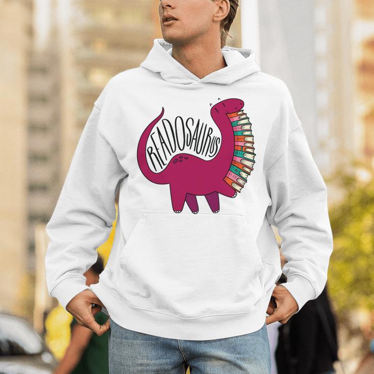 Readosaurus Reading Dinosaur Book Lover Library Studying Unisex Hoodie Readosaurus Reading Dinosaur Book Lover Library Studying Unisex Hoodie