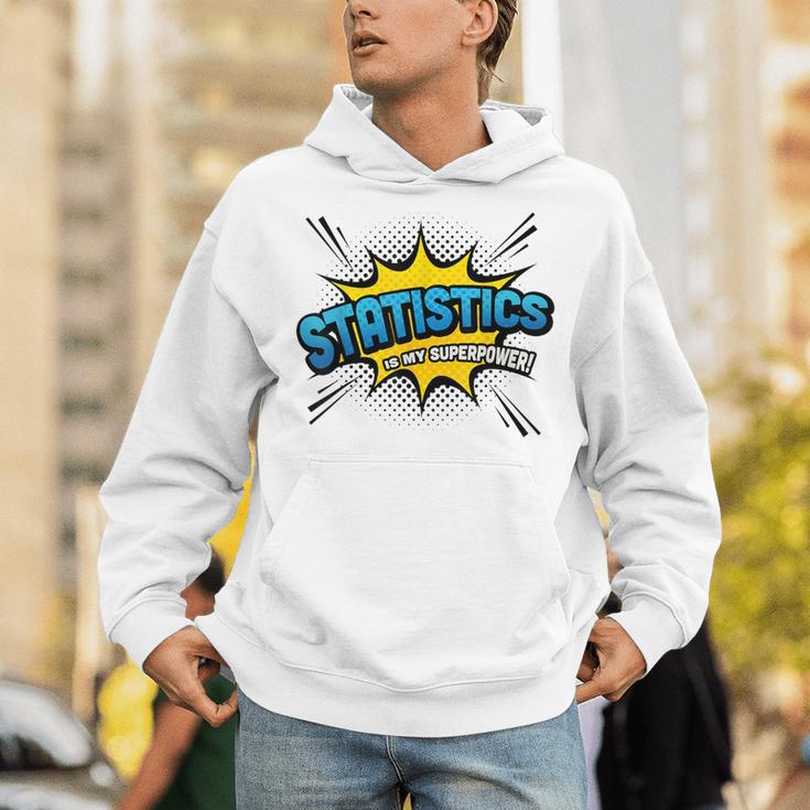 Statistics Is My Superpower Comic Book Style Unisex Hoodie Statistics Is My Superpower Comic Book Style Unisex Hoodie