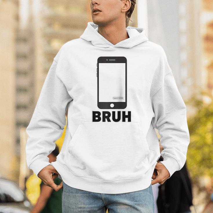 Texted First Bruh Seen Message Valentine's Day Humor Raglan Baseball Tee Unisex Hoodie