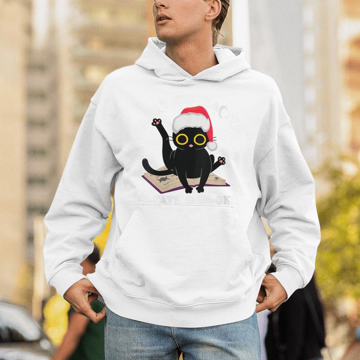Witchy Book Lover Christmas Cat Reading Mystic Bookworm Unisex Hoodie Witchy Book Lover Christmas Cat Reading Mystic Bookworm Unisex Hoodie