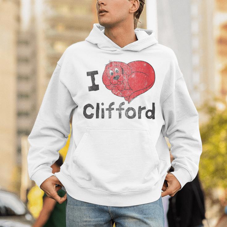Women's Clifford The Big Red Dog I Heart Clifford Childrens Books Unisex Hoodie Women's Clifford The Big Red Dog I Heart Clifford Childrens Books Unisex Hoodie