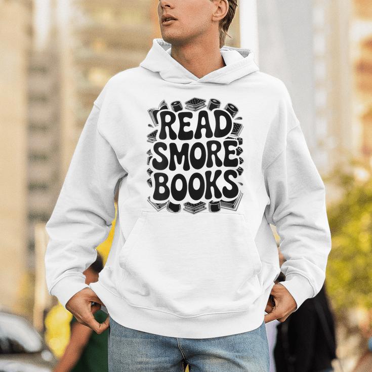 Women's Read Smore Books Camping Reading Unisex Hoodie