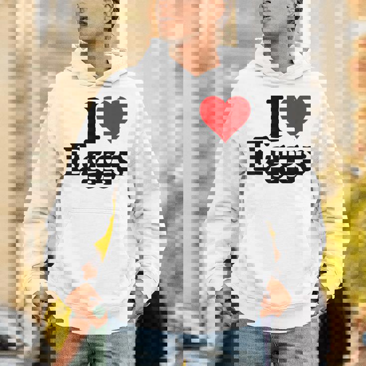 アイラブエッグアイハートエッグ パーカー