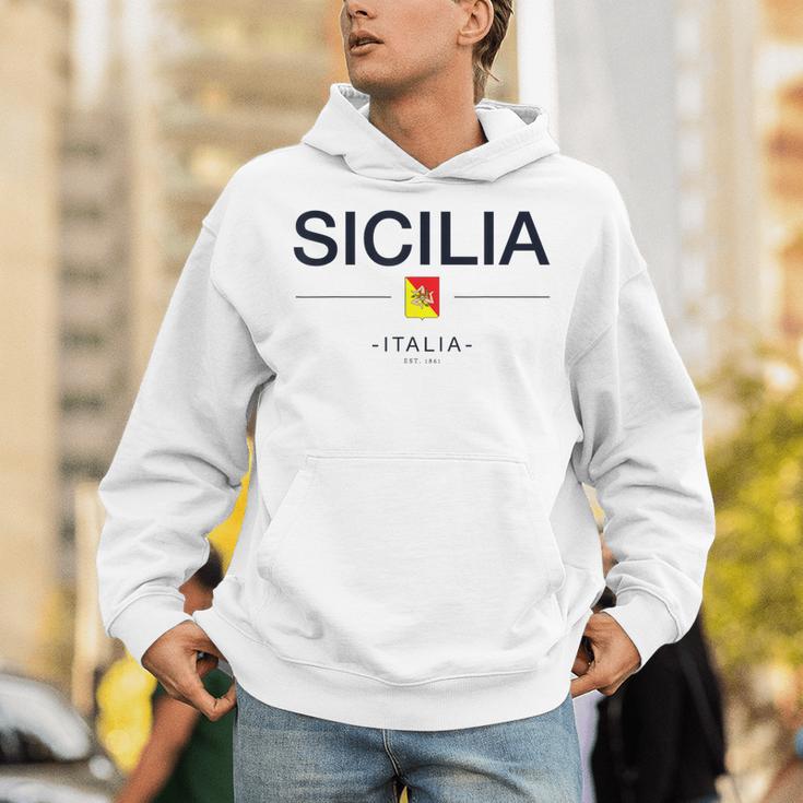シチリア家族旅行 イタリア国旗 イタリアギフト シチリア島 パーカー