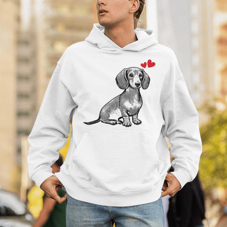 ダックスフンド かわいいダックスプリント 愛犬家グッズ Dachshund パーカー