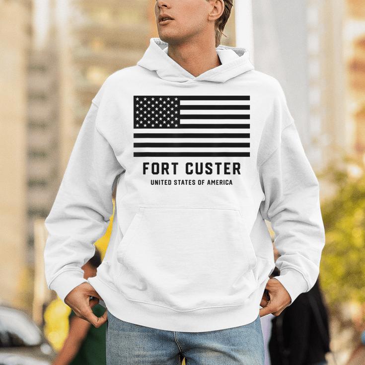フォートカスター ミシガン州 アメリカ軍 アメリカ国旗 軍隊 パーカー