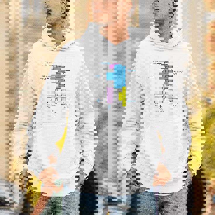 ミニ四駆 ギアイラストプリント パーカー