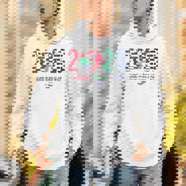 ワールドカップ2026開催国サッカーデザイン パーカー