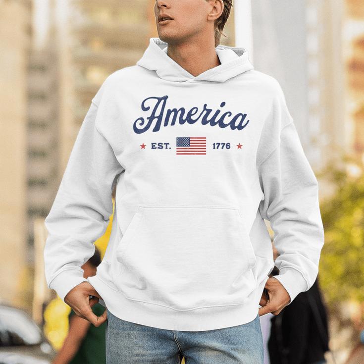 ヴィンテージ アメリカ国旗 Usa 4Th Of July American Flag Patriotic パーカー