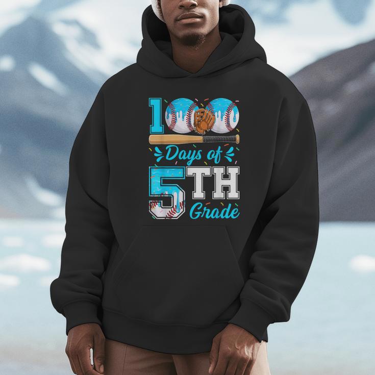 100 Days Of 5th Grade Baseball 100th Day Of School Boys Kids Unisex Hoodie 100 Days Of 5th Grade Baseball 100th Day Of School Boys Kids Unisex Hoodie