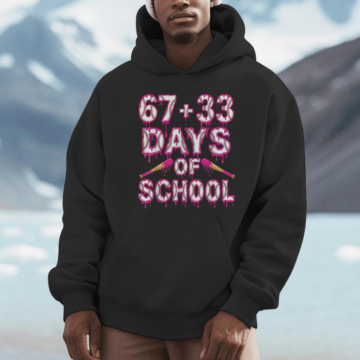 100 Days Of School Baseball Boys Six Seven Drip 100th Day Unisex Hoodie 100 Days Of School Baseball Boys Six Seven Drip 100th Day Unisex Hoodie