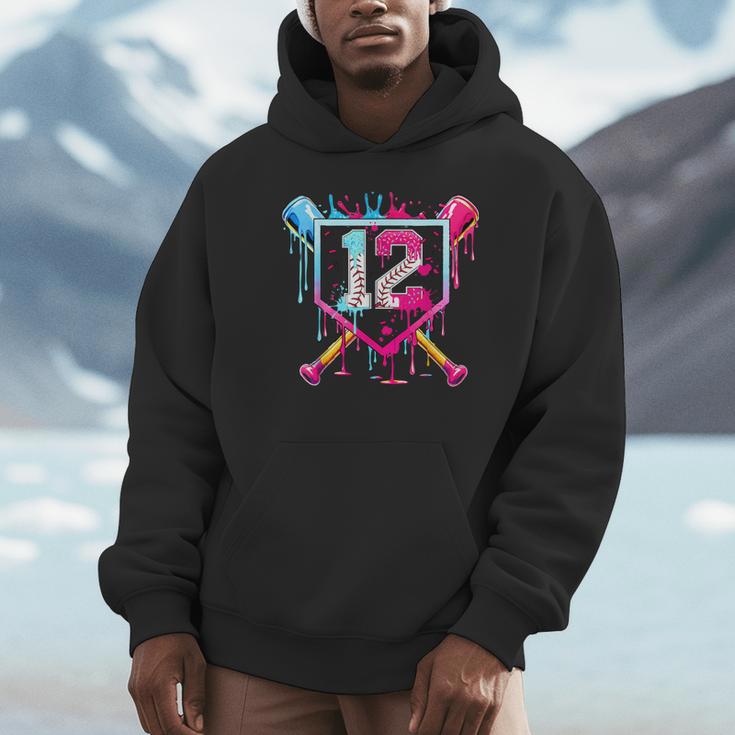 12th Birthday Boys Baseball Ice Cream Drip Boys Baseball Unisex Hoodie 12th Birthday Boys Baseball Ice Cream Drip Boys Baseball Unisex Hoodie
