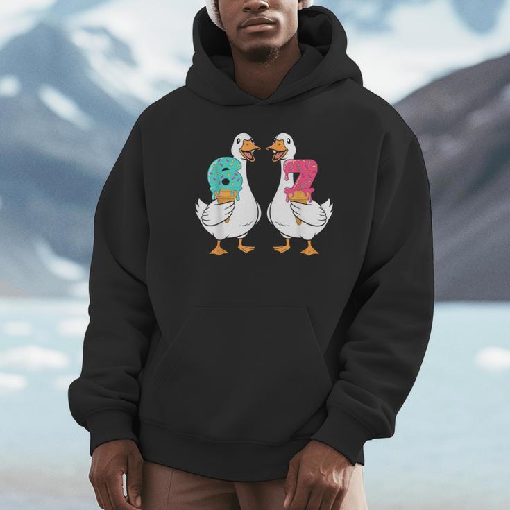 67 Baseball Ice Cream Drip Goose Six Seven Meme Unisex Hoodie