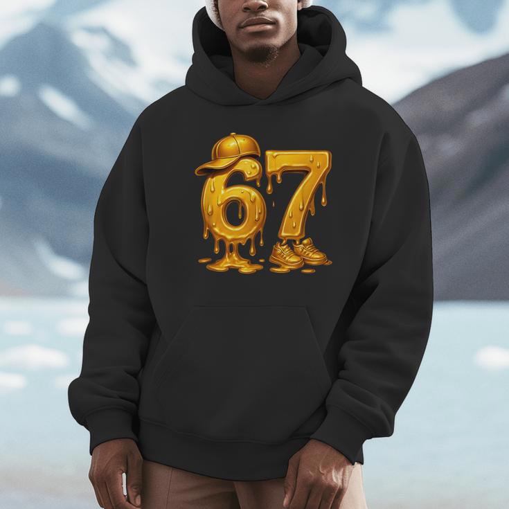 67 Brain Rot Meme Baseball Ice Cream Drip For Kids & Teens Unisex Hoodie 67 Brain Rot Meme Baseball Ice Cream Drip For Kids & Teens Unisex Hoodie