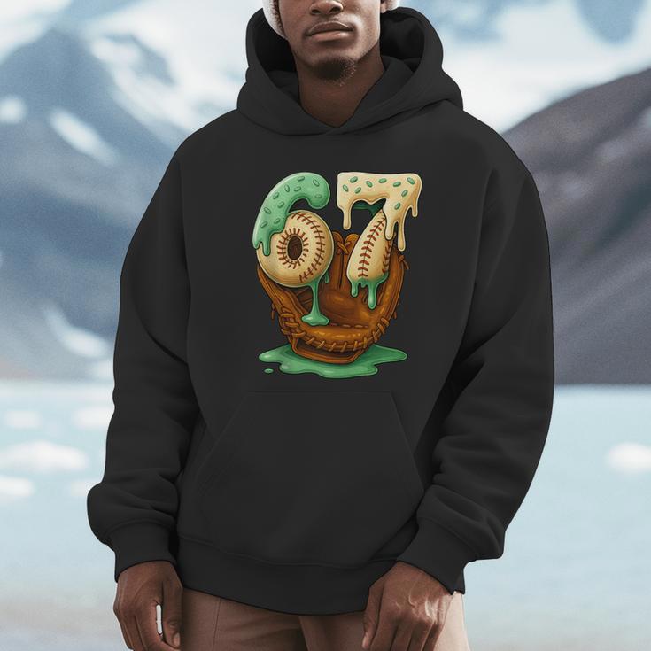 67 Ice Cream Drip Six Seven Baseball Unisex Hoodie