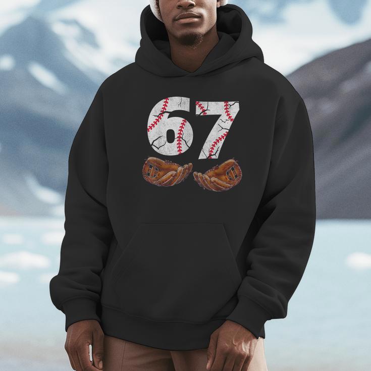 67 Trend Baseball Six Seven Number For Boys Men Unisex Hoodie 67 Trend Baseball Six Seven Number For Boys Men Unisex Hoodie