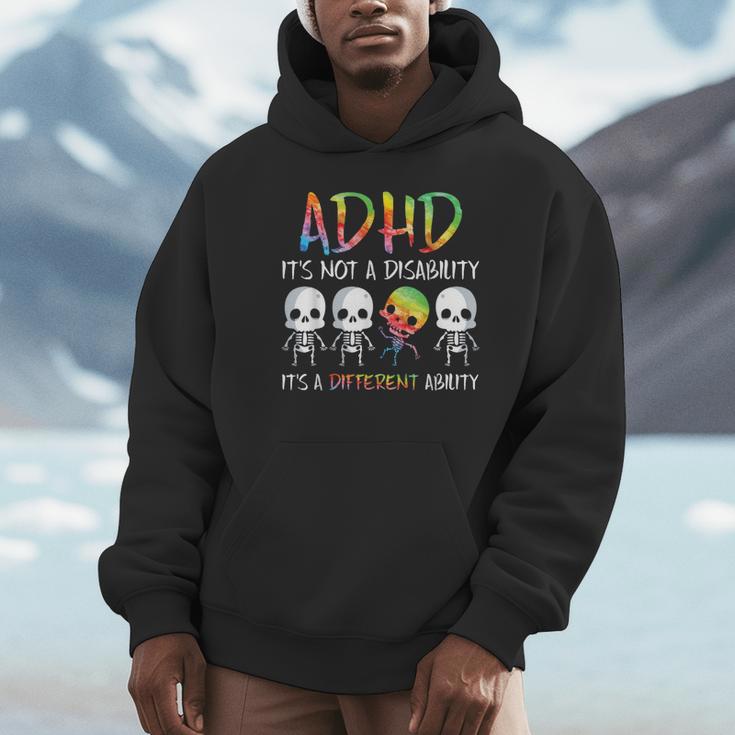 Adhd It's Not Disability It's A Different Abilitykeleton パーカー