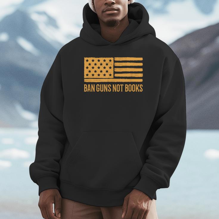 Ban Guns Not Books Gun Control Activist Patriotic American Unisex Hoodie