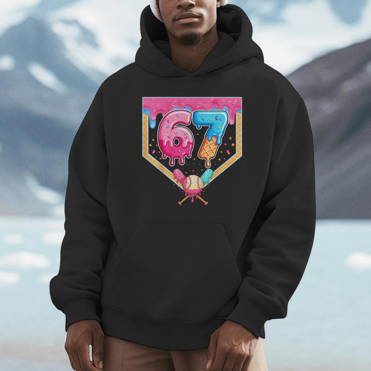 Baseball 67 Six Seven Meme Drip 6 7 Boys Girl Kids Unisex Hoodie