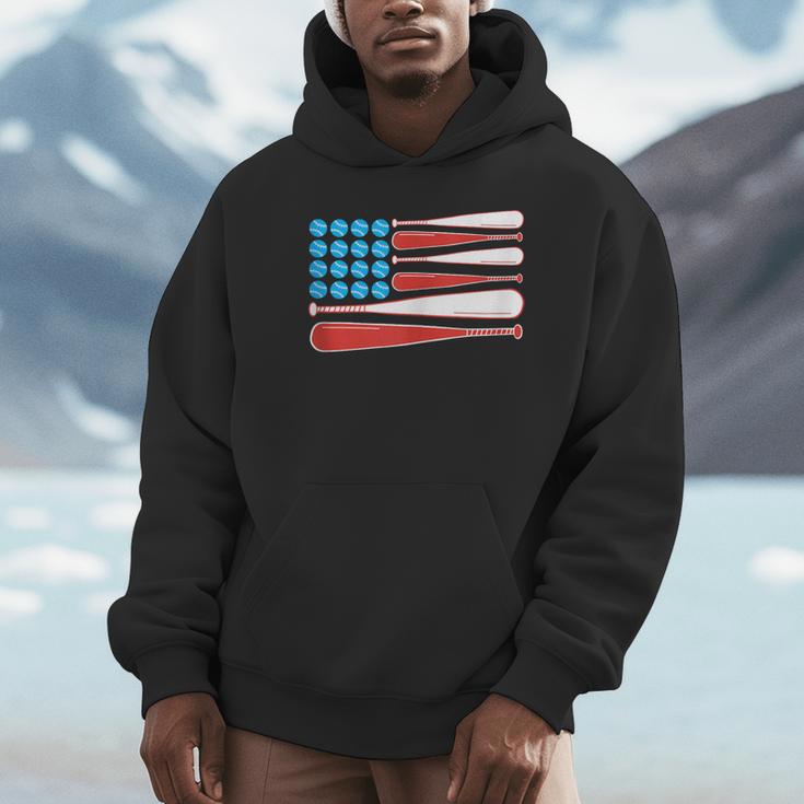 Baseball American Flag Patriotic USA Pride Unisex Hoodie Baseball American Flag Patriotic USA Pride Unisex Hoodie