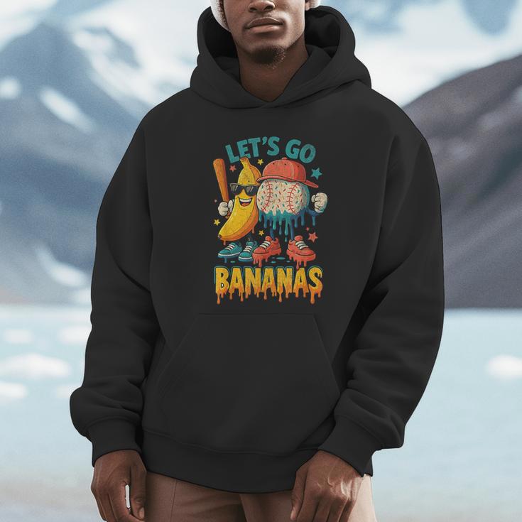 Baseball Banana Sports Drip Art For Kids Unisex Hoodie Baseball Banana Sports Drip Art For Kids Unisex Hoodie