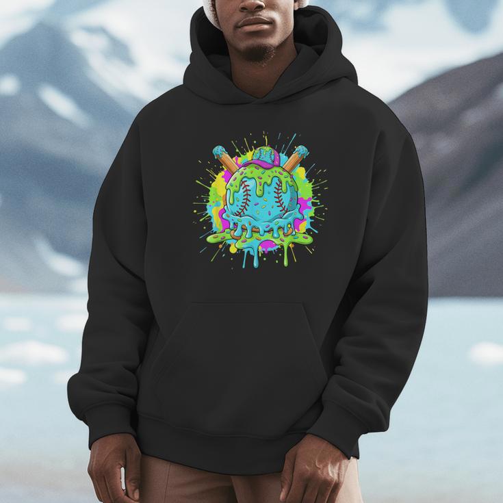 Baseball Drip For Boys Ice Cream Drip Youth Boys Baseball Unisex Hoodie Baseball Drip For Boys Ice Cream Drip Youth Boys Baseball Unisex Hoodie