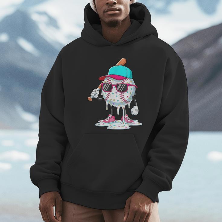 Baseball Drip Ice Cream Lifestyle Sprinkless Boy Kid Unisex Hoodie Baseball Drip Ice Cream Lifestyle Sprinkless Boy Kid Unisex Hoodie