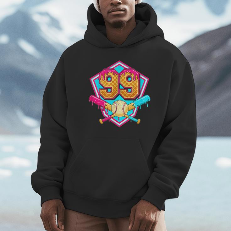 Baseball Drip Jersey Number 99 For Players & 99th Birthday Unisex Hoodie Baseball Drip Jersey Number 99 For Players & 99th Birthday Unisex Hoodie