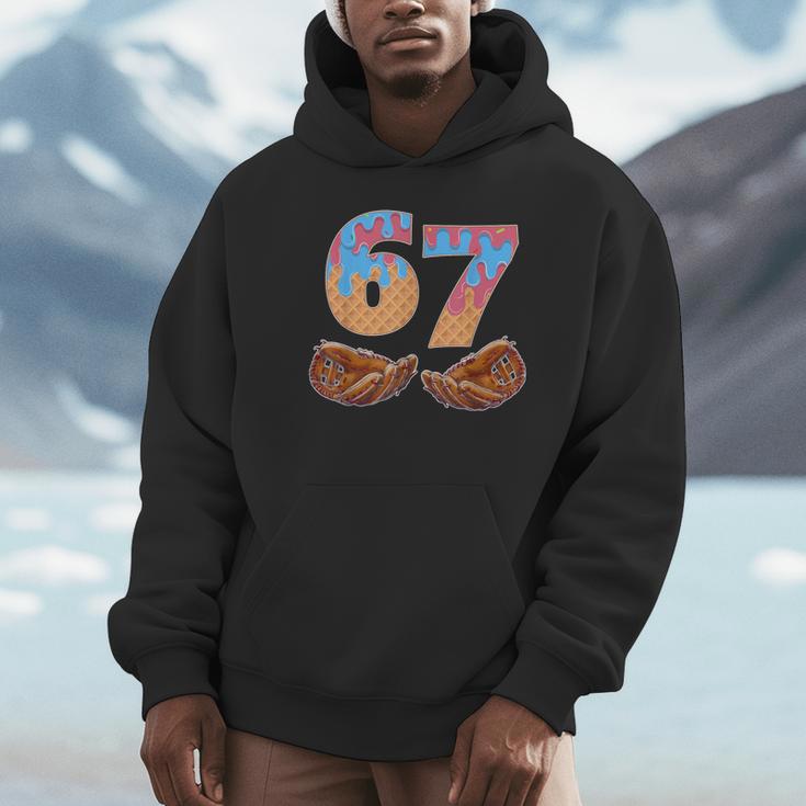 Baseball Drip Number 67 Player Six Seven Meme Unisex Hoodie Baseball Drip Number 67 Player Six Seven Meme Unisex Hoodie