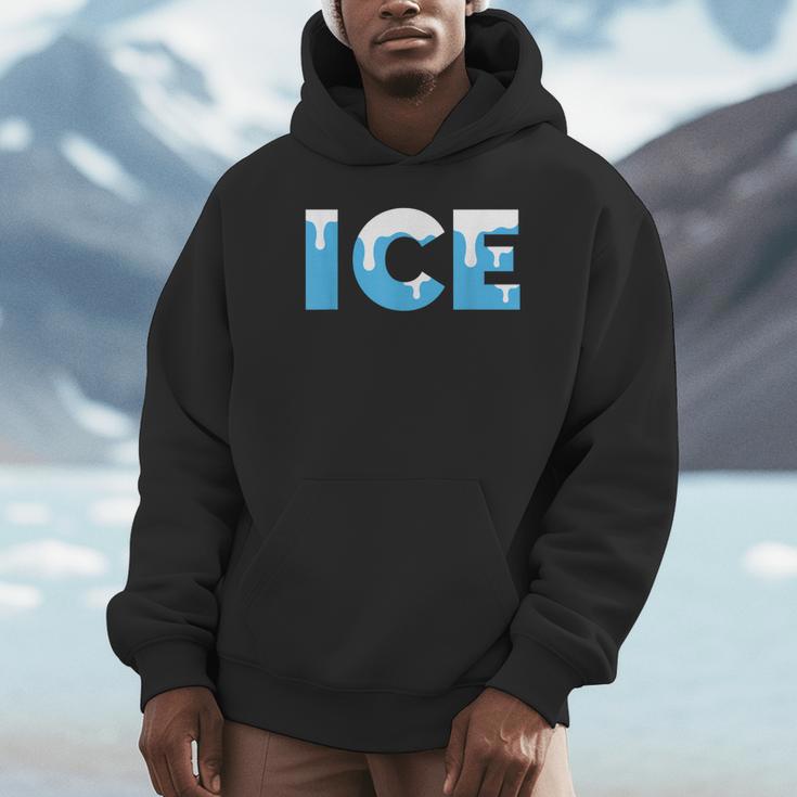 Baseball ICE Ice Cream Drip Baseball Drip Baseball Unisex Hoodie